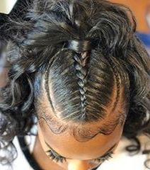 Ponytail With Braid