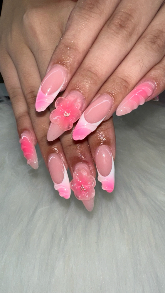 Long Acrylic Full Set