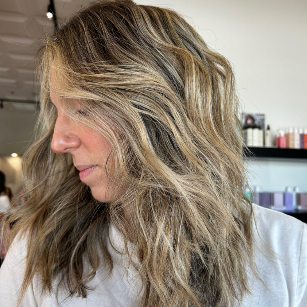 Root Touch Up + Full Highlight at My American Honeys in Royal Palm Beach, FL