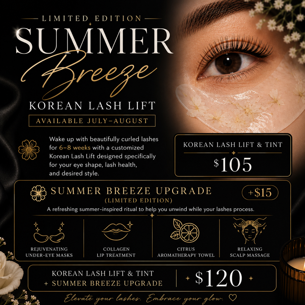 Summer Breeze Korean Lash Lift Pack at Lily Lashess in Fremont, CA