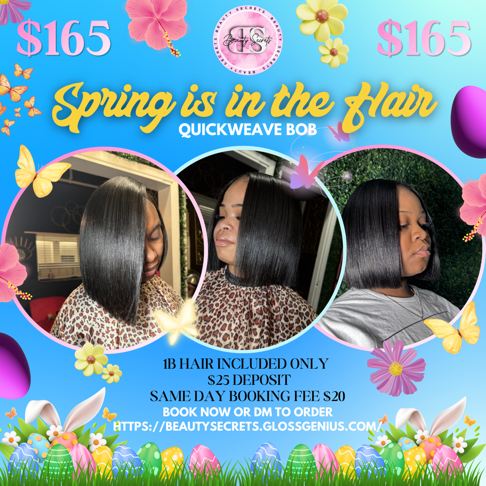 Quickweave Bob/WO HAIR at Beauty Secrets in Milwaukee, WI