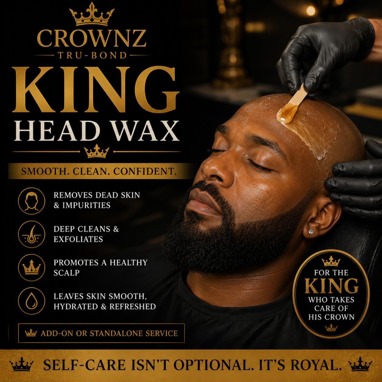Luxury King Head Wax at Tru Bond Esthetics in St. Petersburg, FL