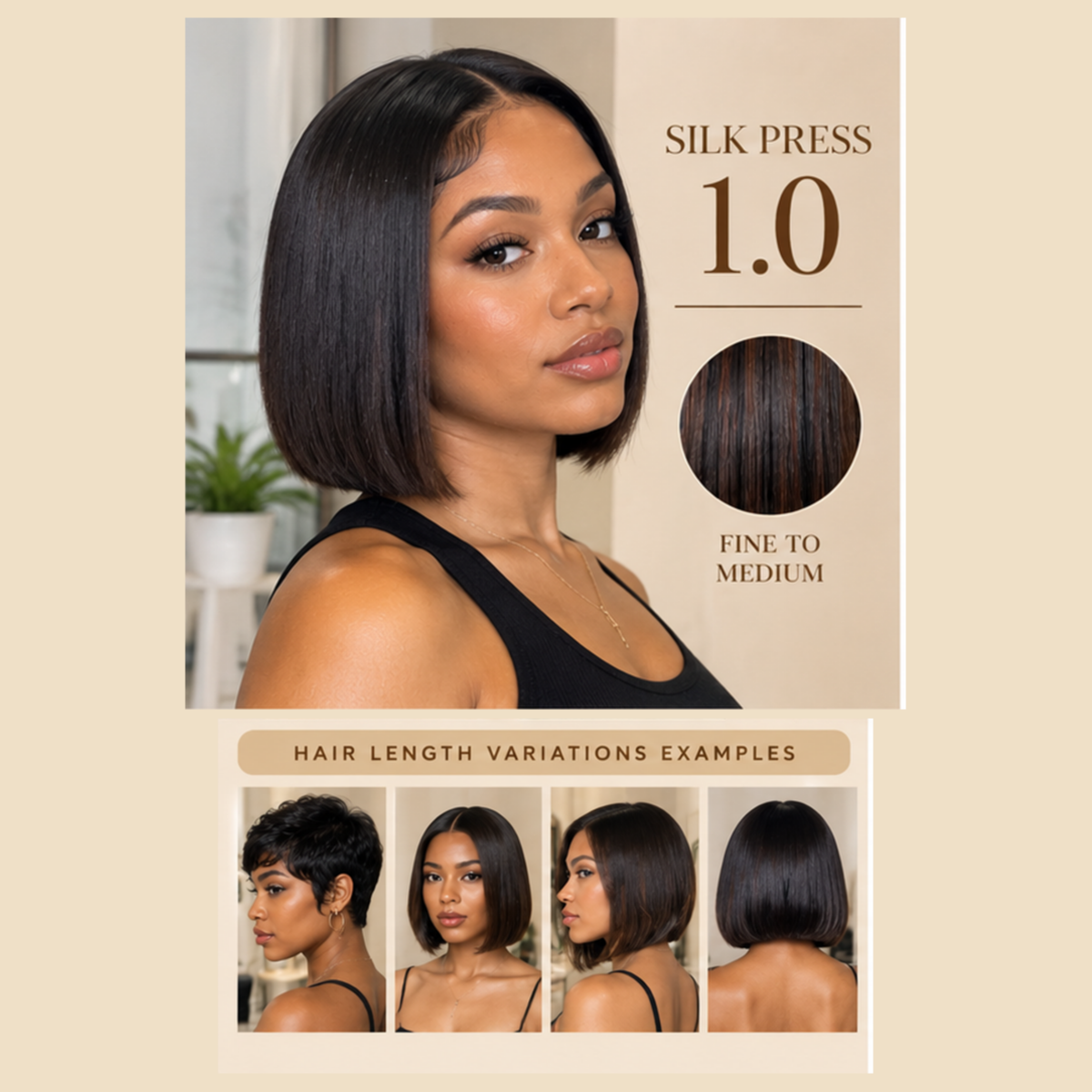 SILK PRESS (SHORT LENGTH) at G Hair Lounge in Tempe, AZ