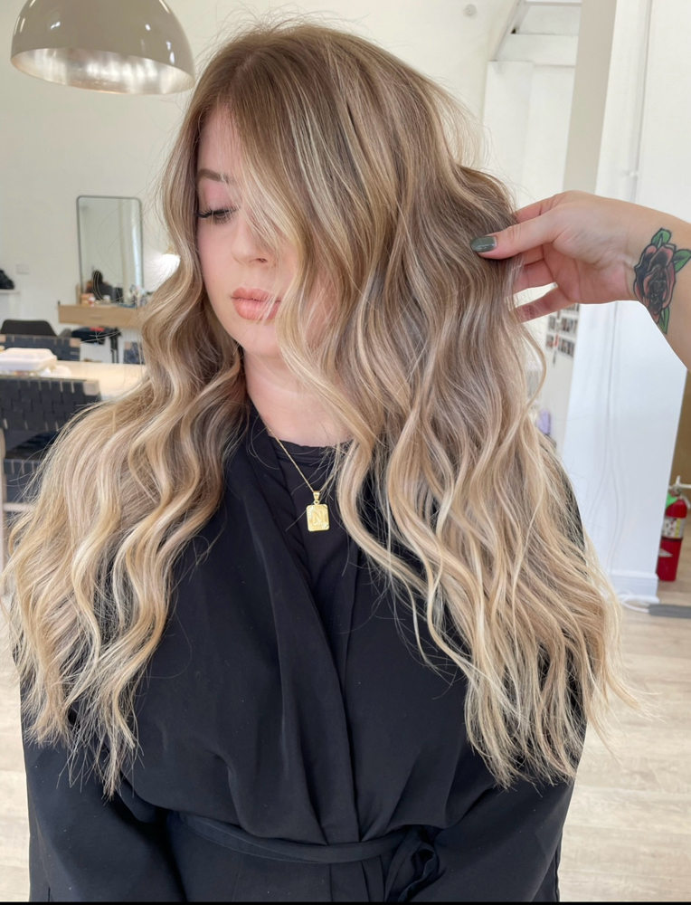 Face Frame Lightening at Hair by Demi Riordan in Covington, LA