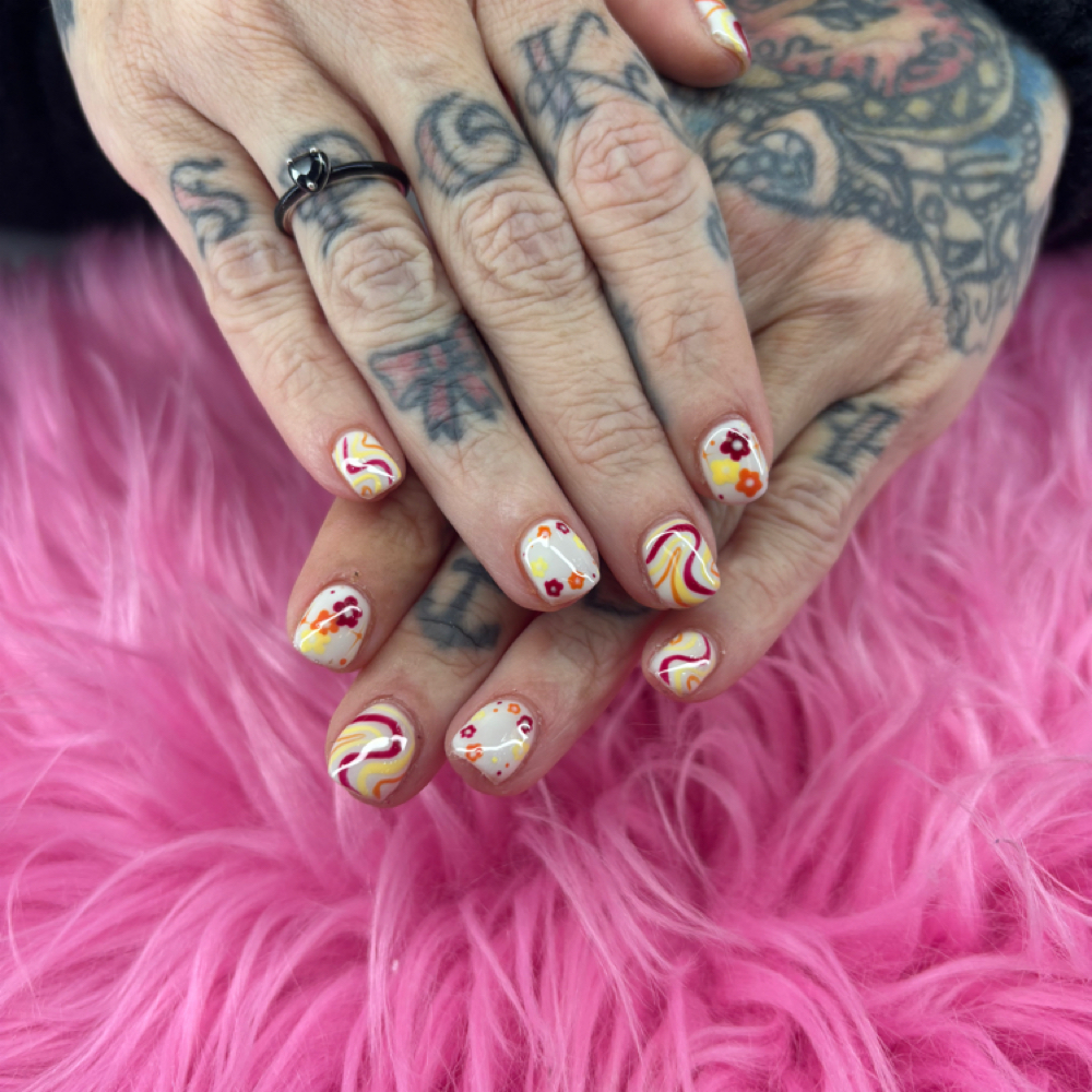 Manicure at ClawsbyChas in Helen, GA