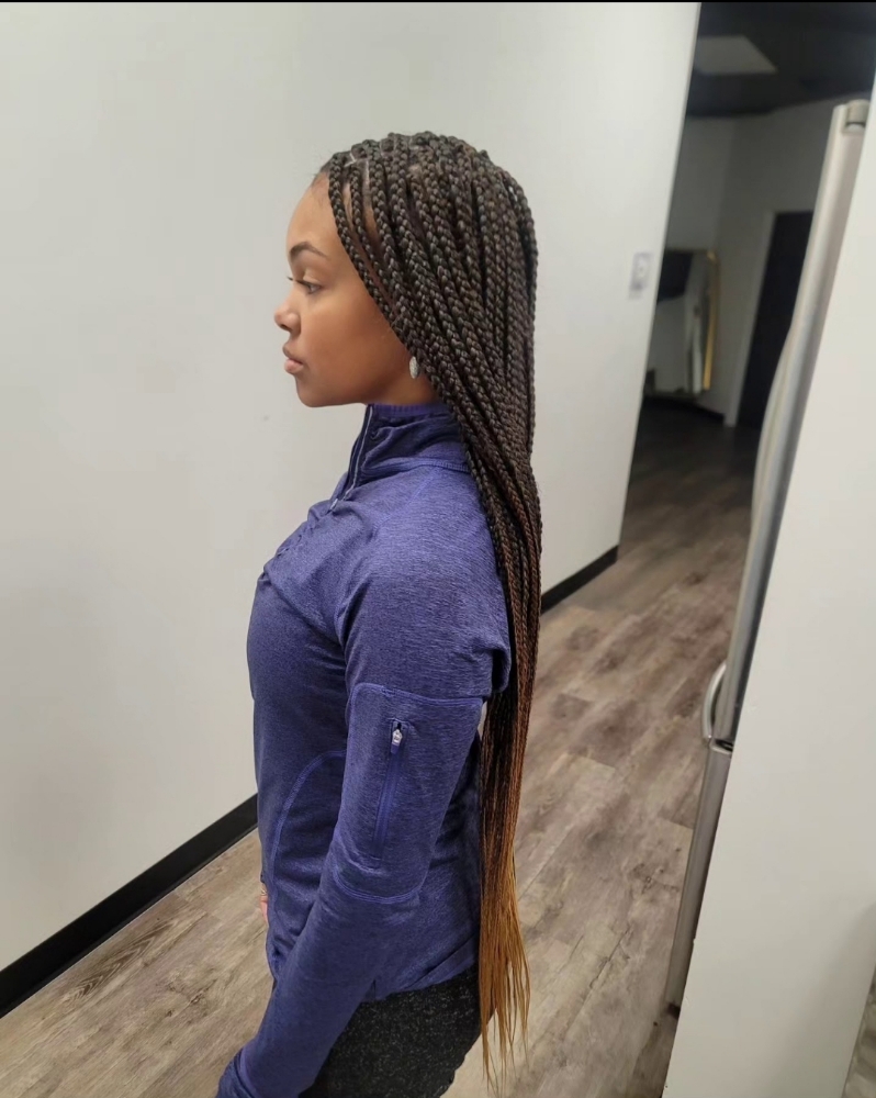 LARGE regular box braids