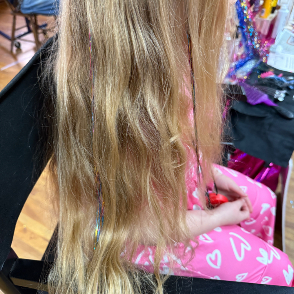 Hair Tinsel at Lavish hair & Lash Studio in Hermon, ME