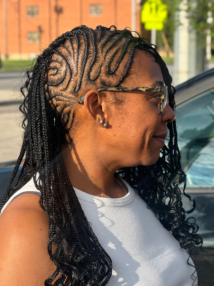 Braided Mohawk at Beauty By Tati in Kansas City, KS