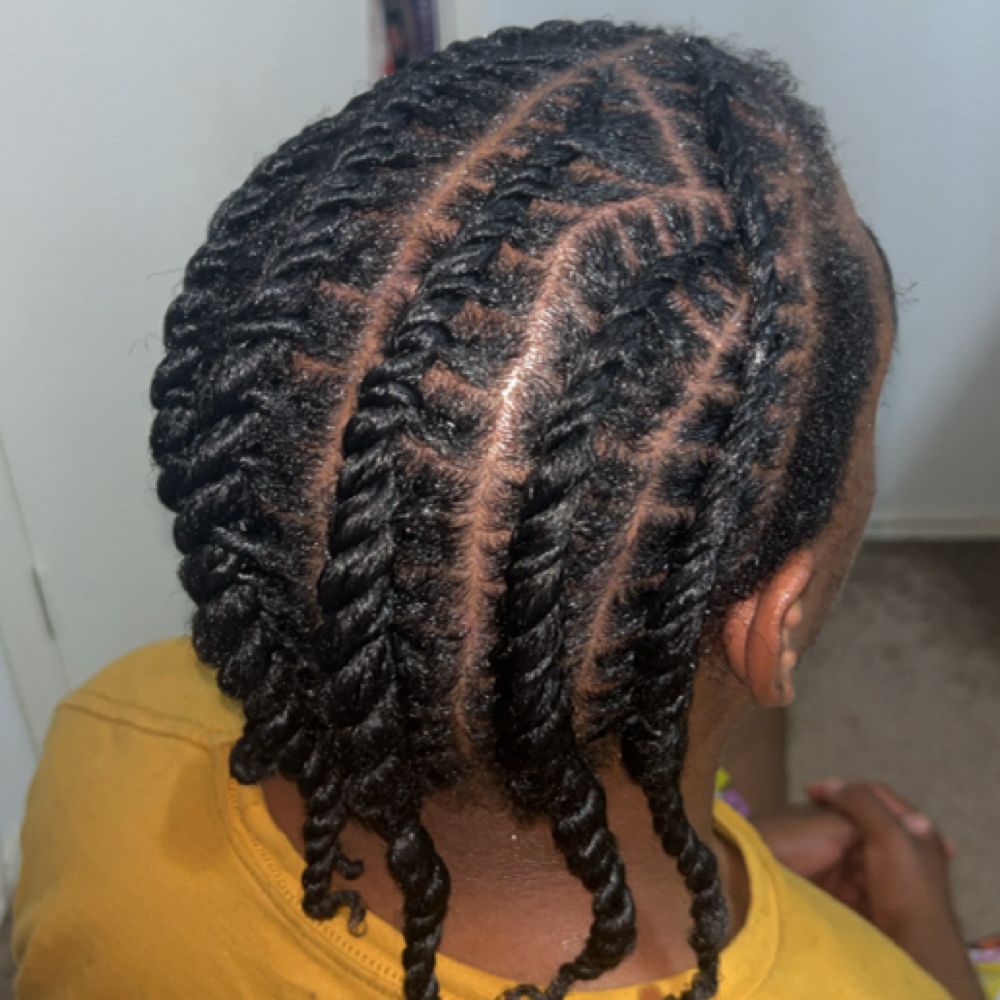 Flat Twist at Locs & Lore in Katy, TX