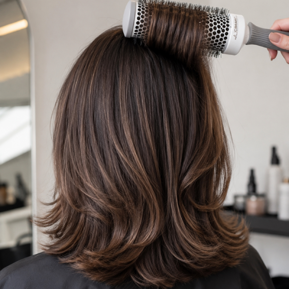Blowout + Iron - Mid Length at The Pretty Parlor in Orlando, FL