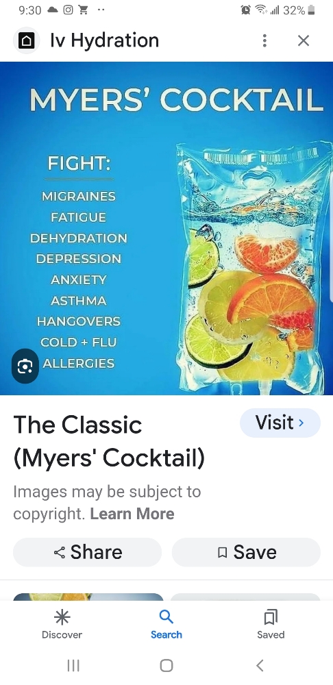 Myers cocktail  IV hydration