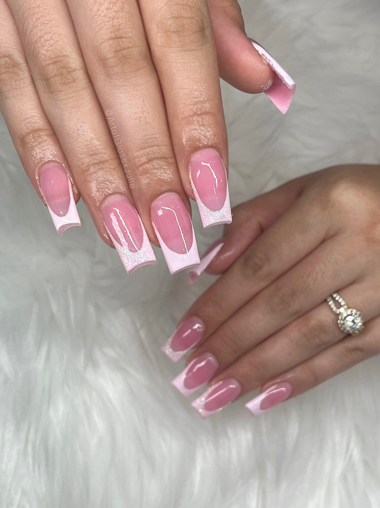 French Full Set (Gel Painted)