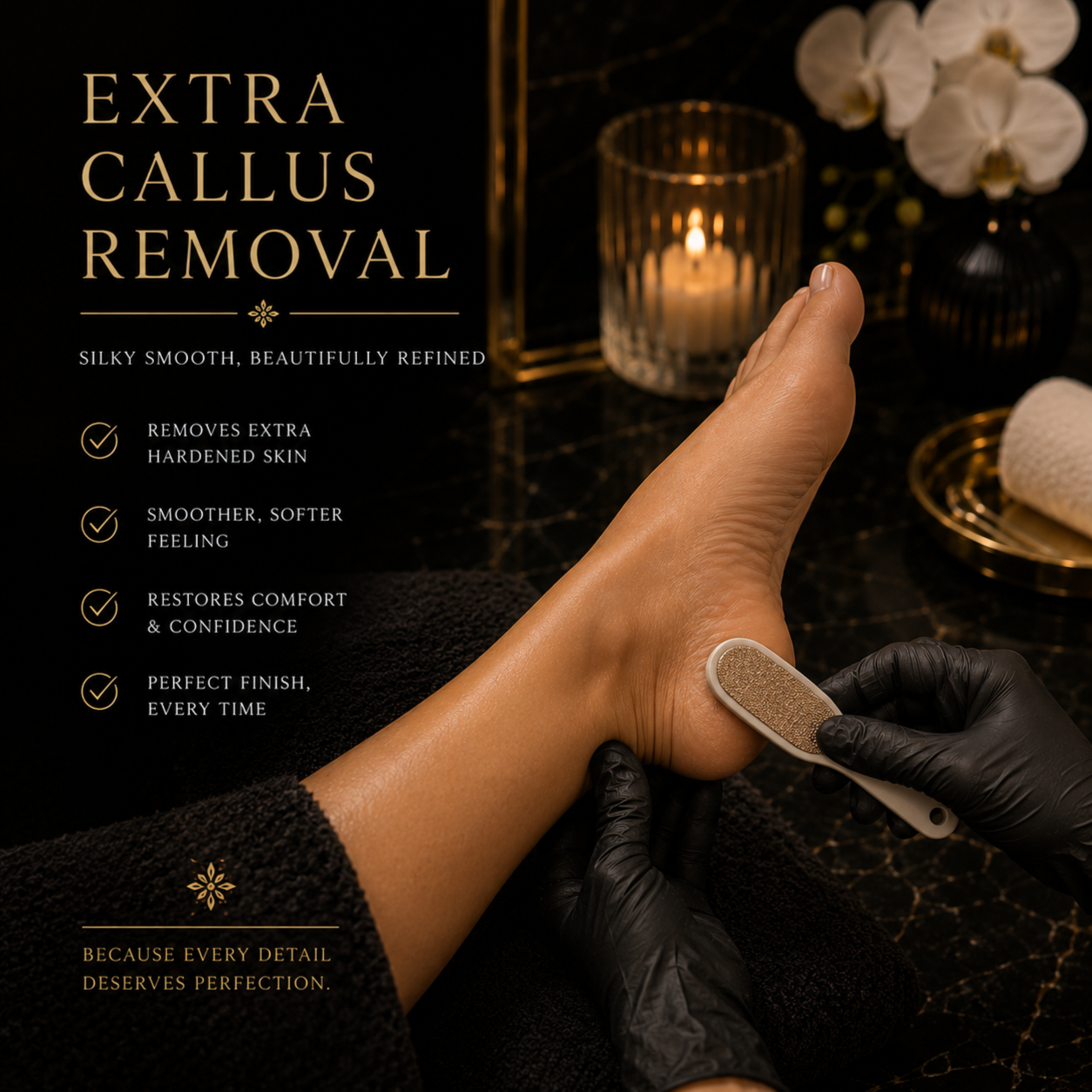 Nails - Extra Callus Removal at Le Bijou Nails and Spa Salon in Houston, TX