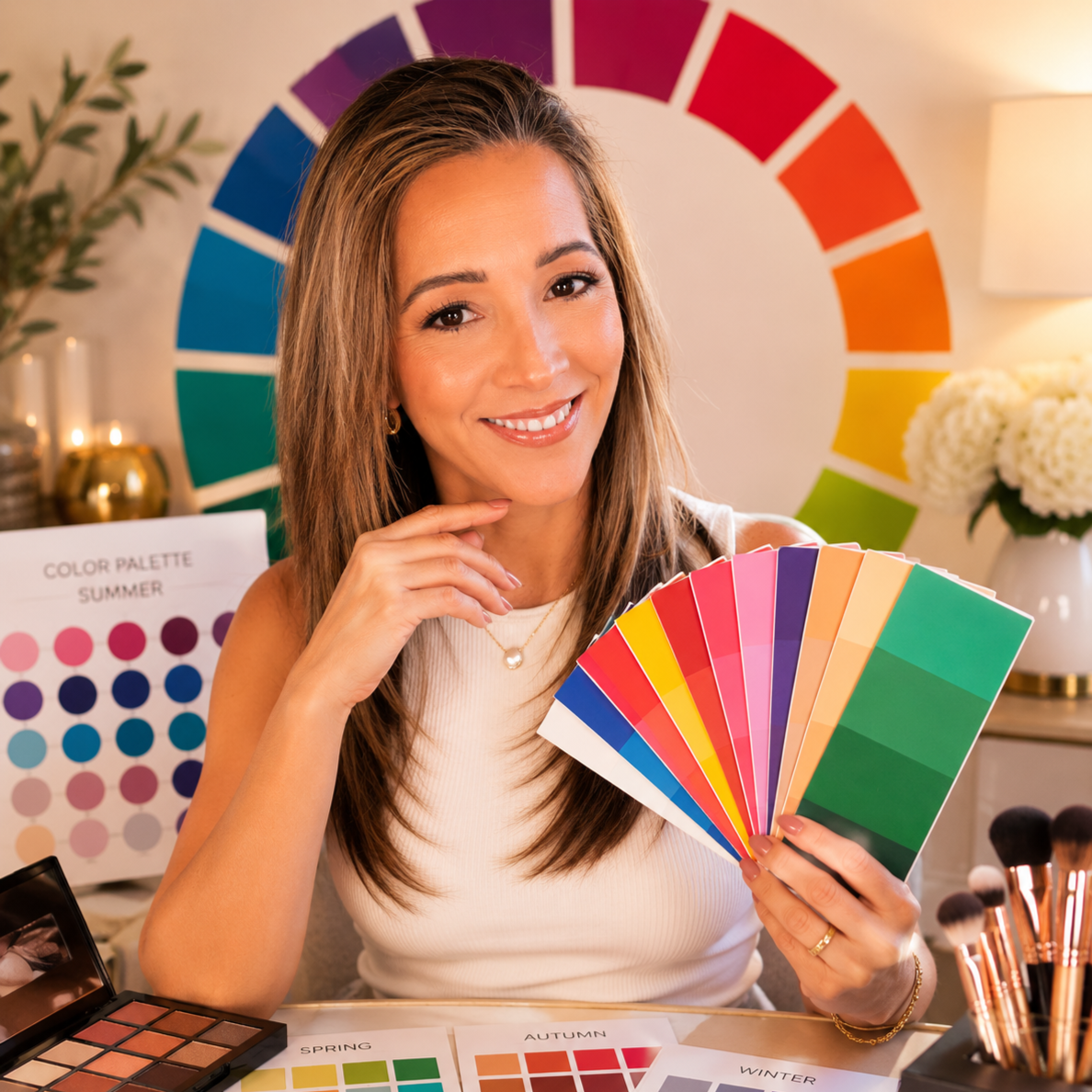 Personal Color Analysis at Essence Makeup & Image Studio in Weston, FL