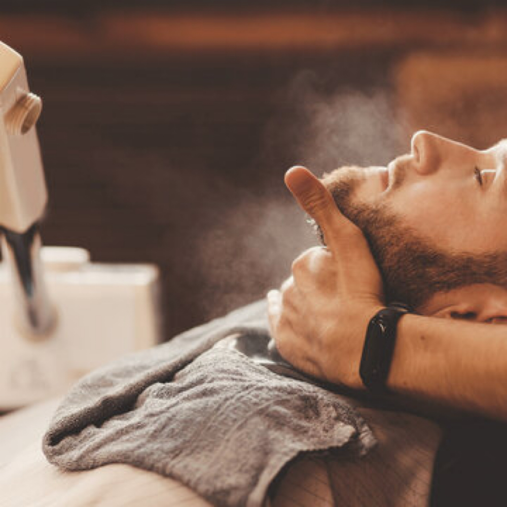 Gentlemens Steamed Facial at Skeleton Key Haircuts in Simpsonville, SC