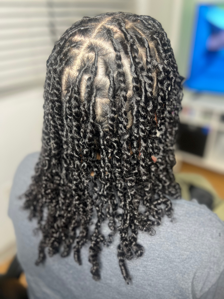 Starter Locs On LONG HAIR