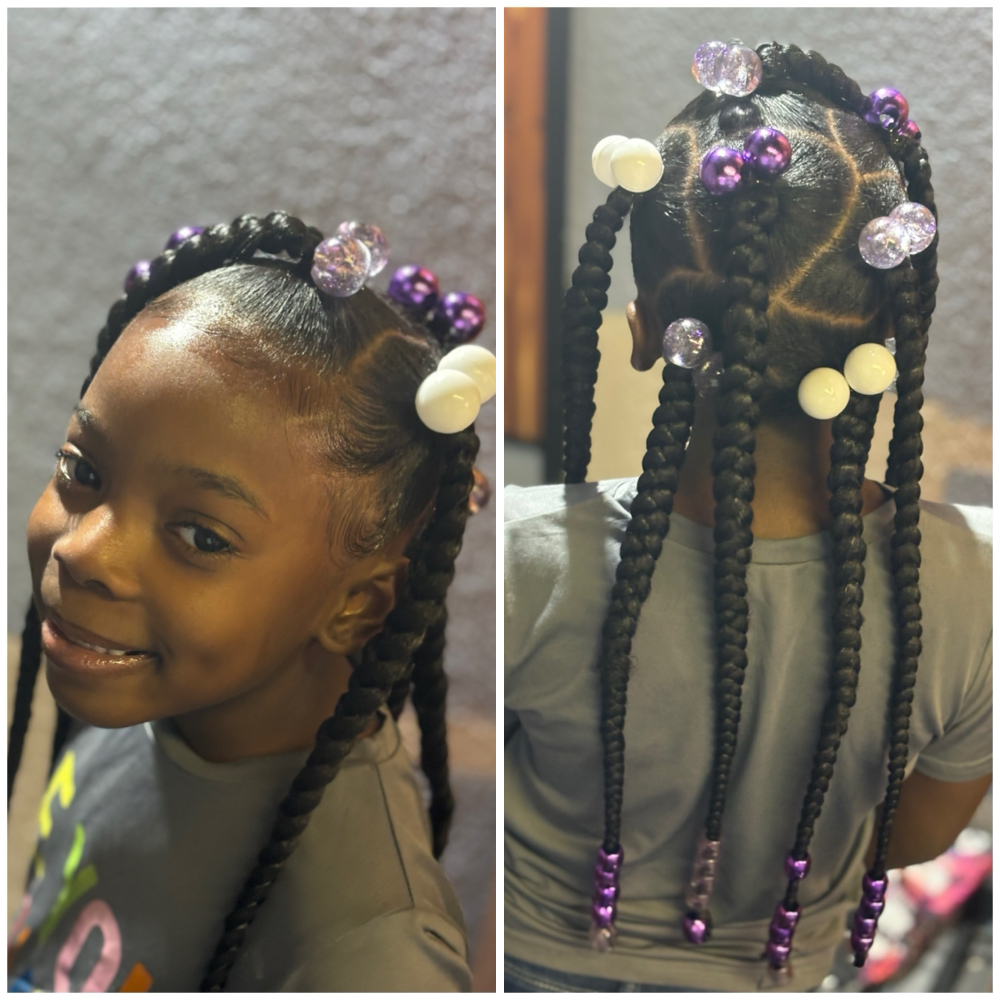 Kids Braided Ponytails