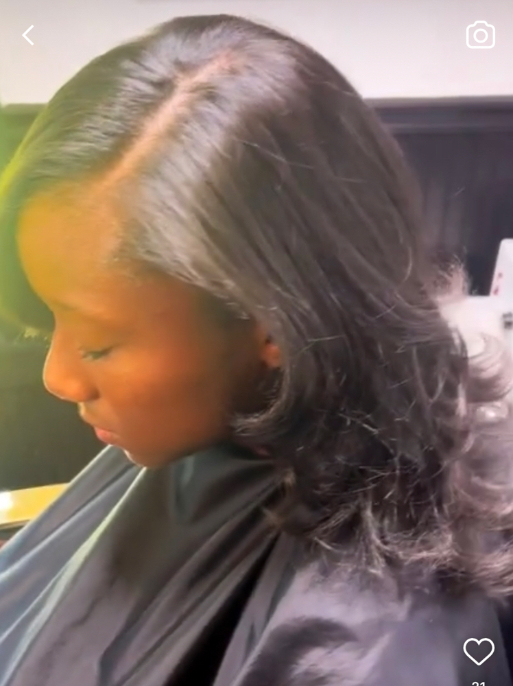 Shampoo & Style (Relaxed Hair)