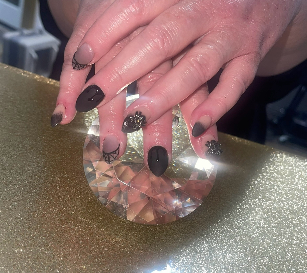 Acrylic Nails — Short at Amy’s Nails & Ink Studio in Aurora, CO