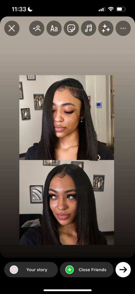 Two-part Sew In