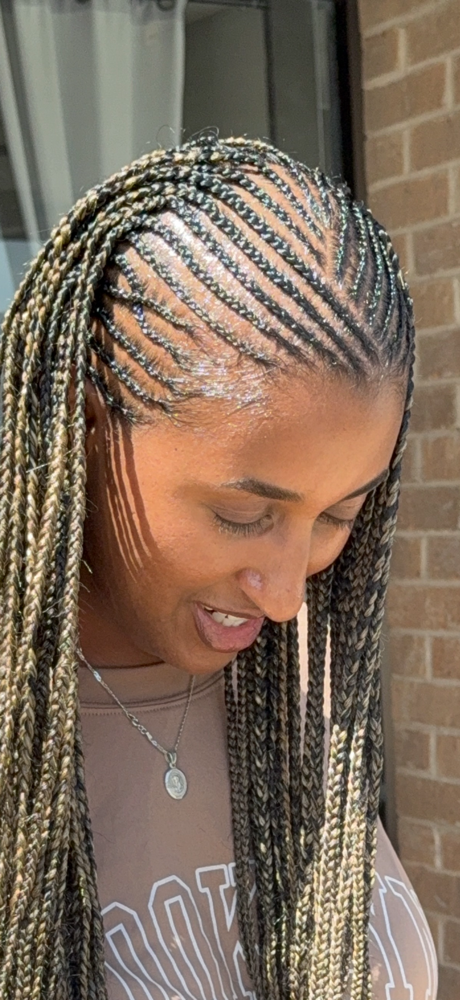 Tribal Cornrow Just Front Part