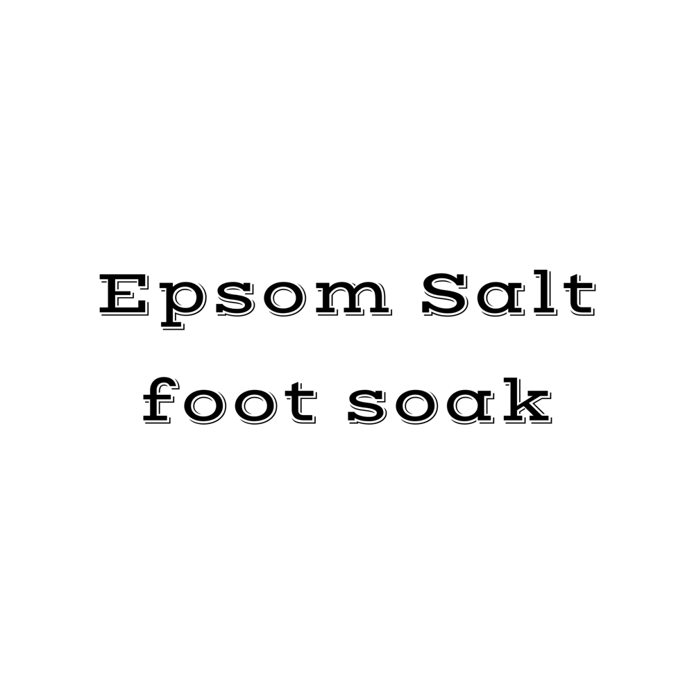 Epsom Salt Foot Soak