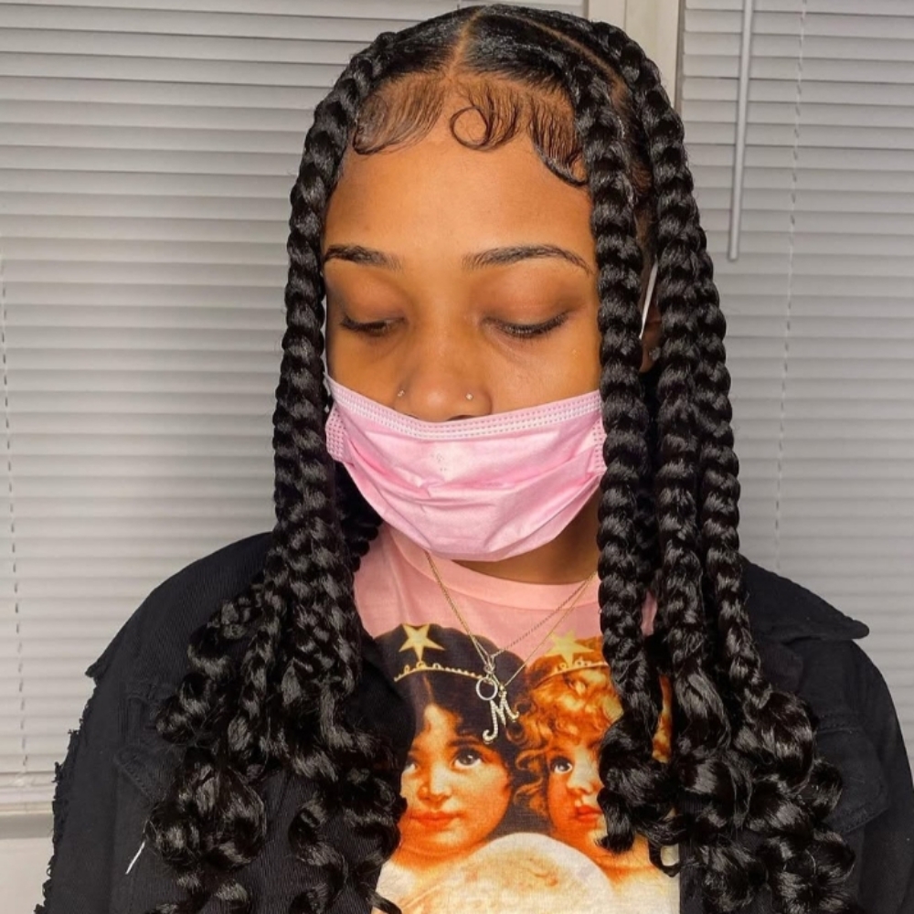 Coi Leray Knotless at Hair Designs by BB in Charlotte, NC