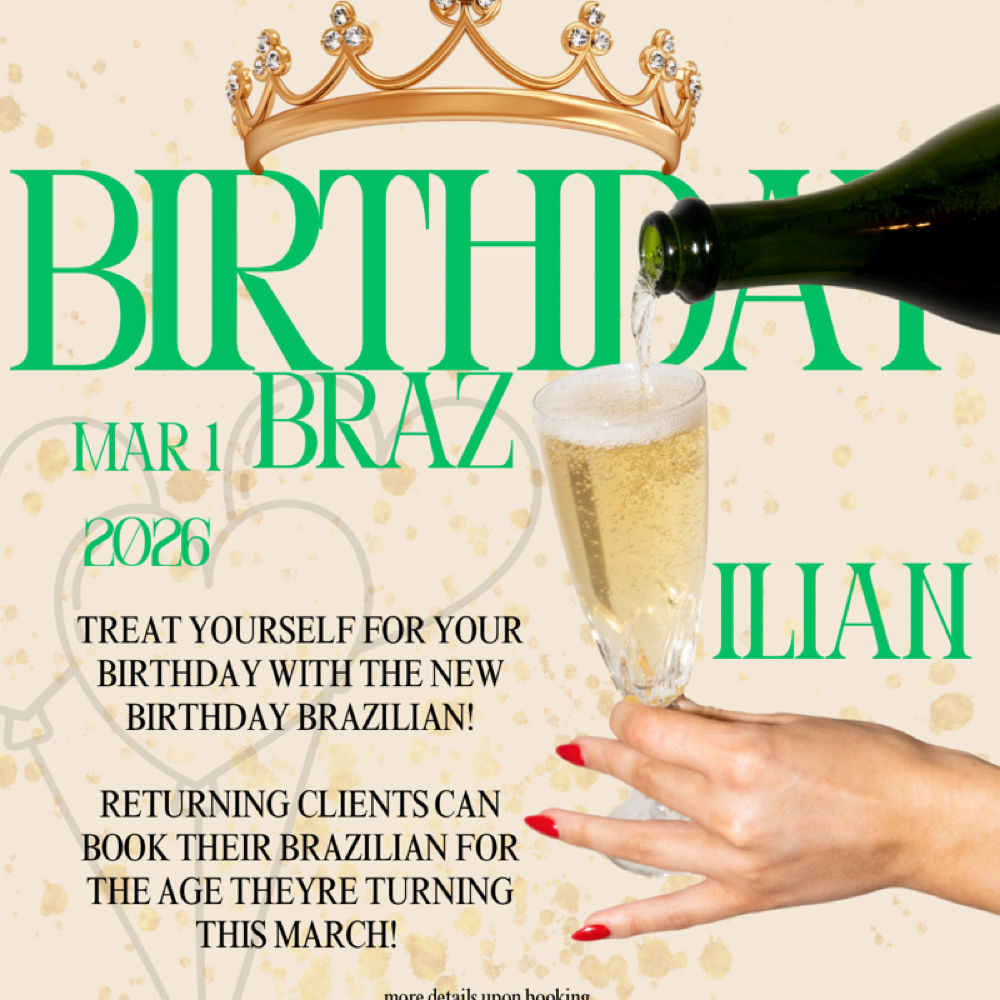 RETURNING CLIENT BIRTHDAY BRAZILIAN at Smiley Skyn Studio in Ankeny, IA