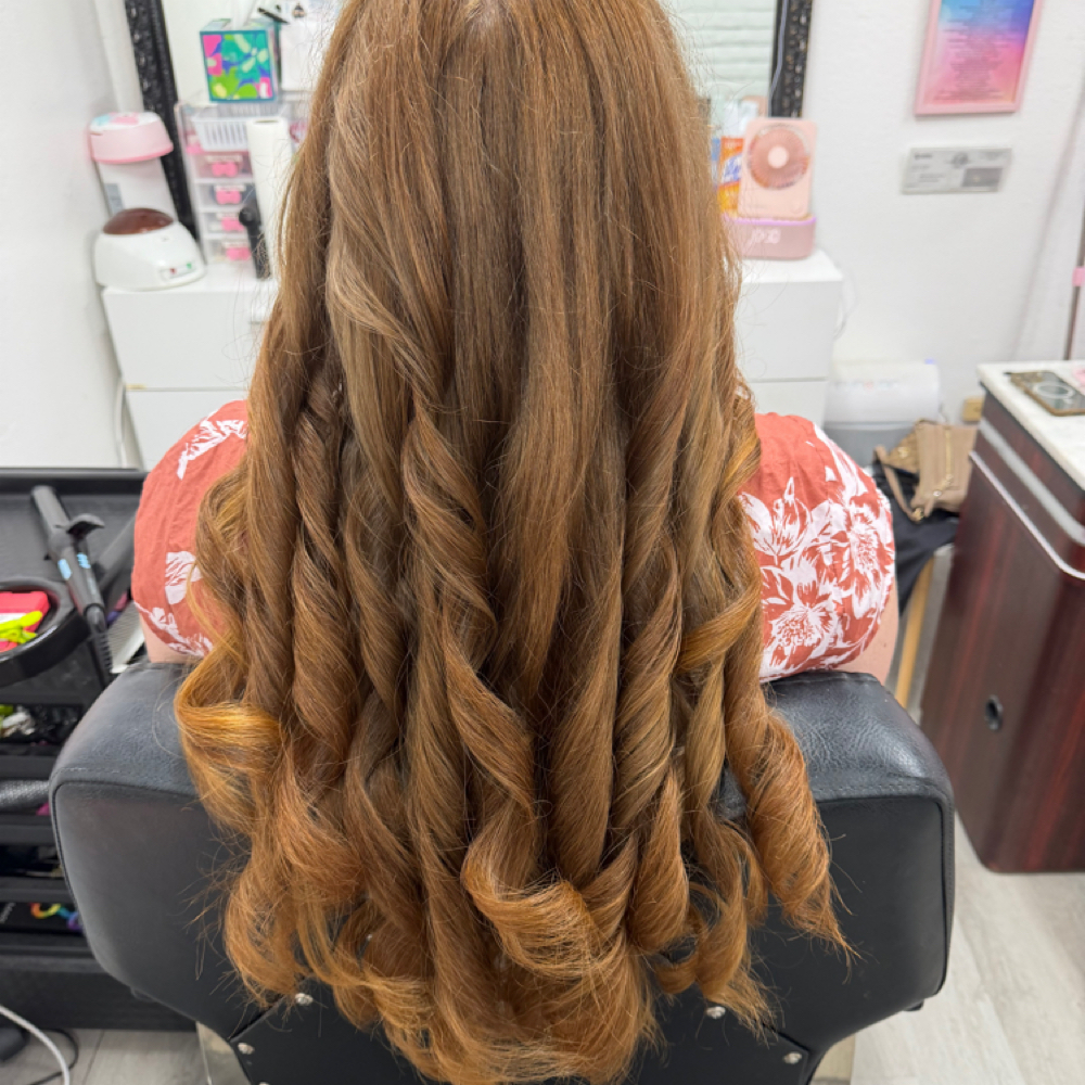 Curl / Straight Long Hair at Tammy Corral in Fresno, CA