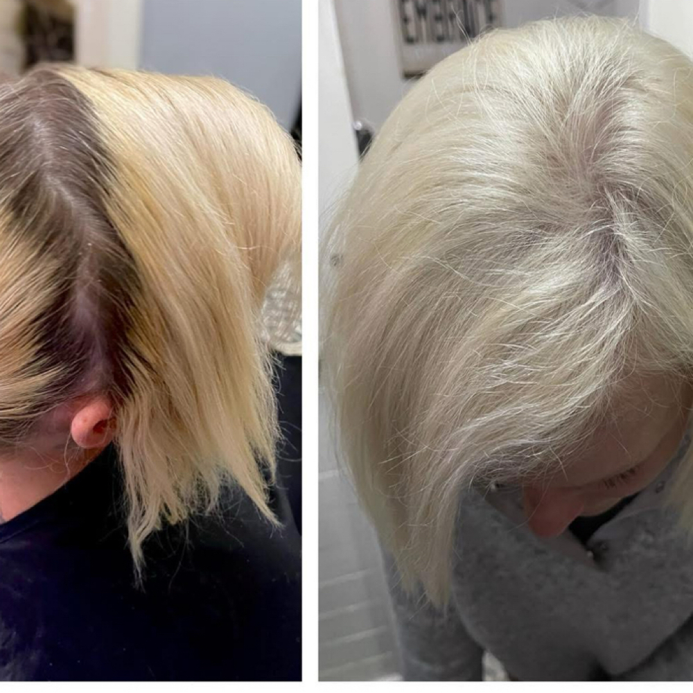 Root Lightener Only at The Black Pearl Hair Salon in Cornelia, GA