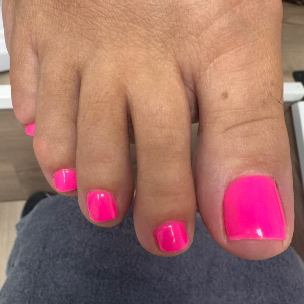 Instant Dry Polish- ad onto pedi at Southern Oregon PEDICURE CLINIC in Medford, OR