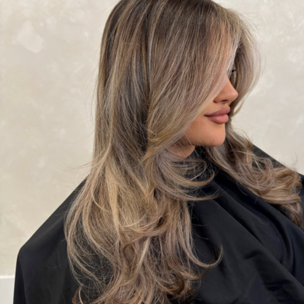 Full Balayage + Tone at Haus Of Kartel in Rochester, NY