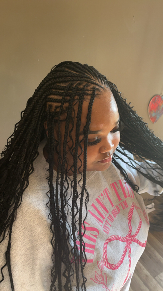 Long Tribal /Fulani Boho Braids at Hair.m3.0ut in Moncks Corner, SC