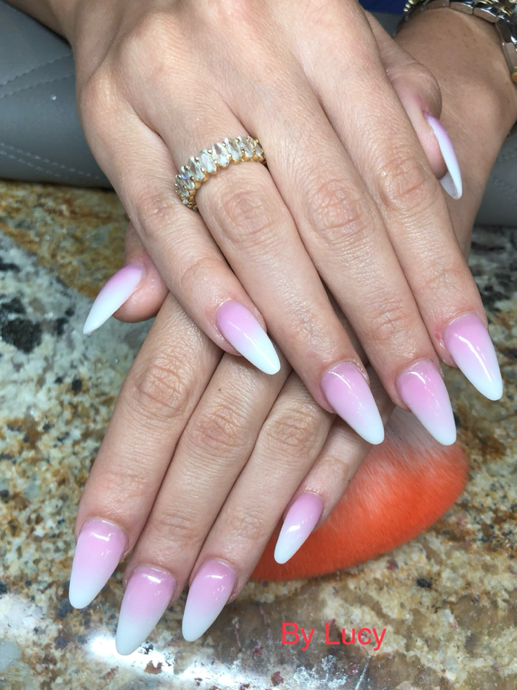 Pink & White / Ombre Fill-in at L H BEAUTY in Lakeland, FL