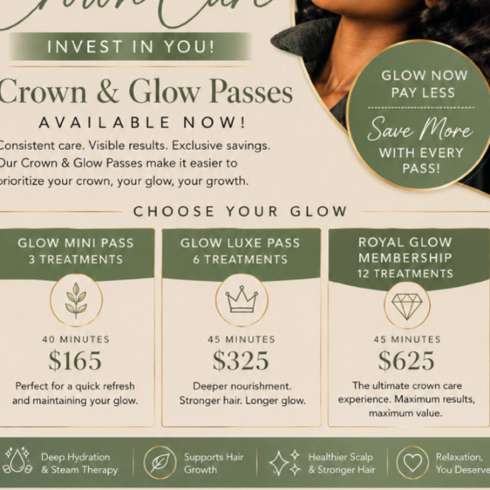 Crown & Glow  Passes at Hera By Tiff Studio, LLC in Mooresville, NC