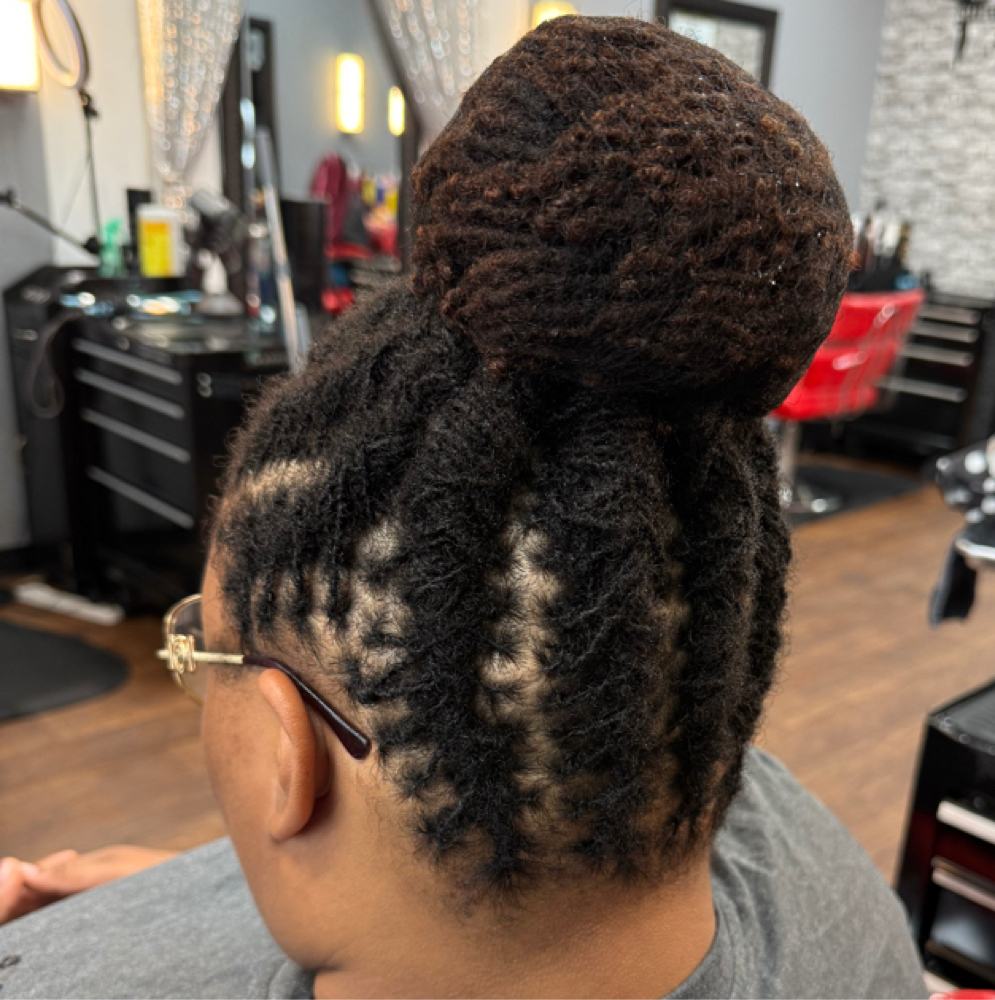 Retie Microlocs &Style at Natural Hairstyle R Us in Chesapeake, VA