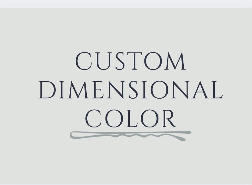 Custom Dimensional Color/Blonding