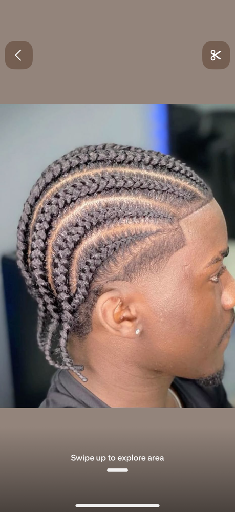 Classic Cornrow at Braid by helene in Virginia Beach, VA