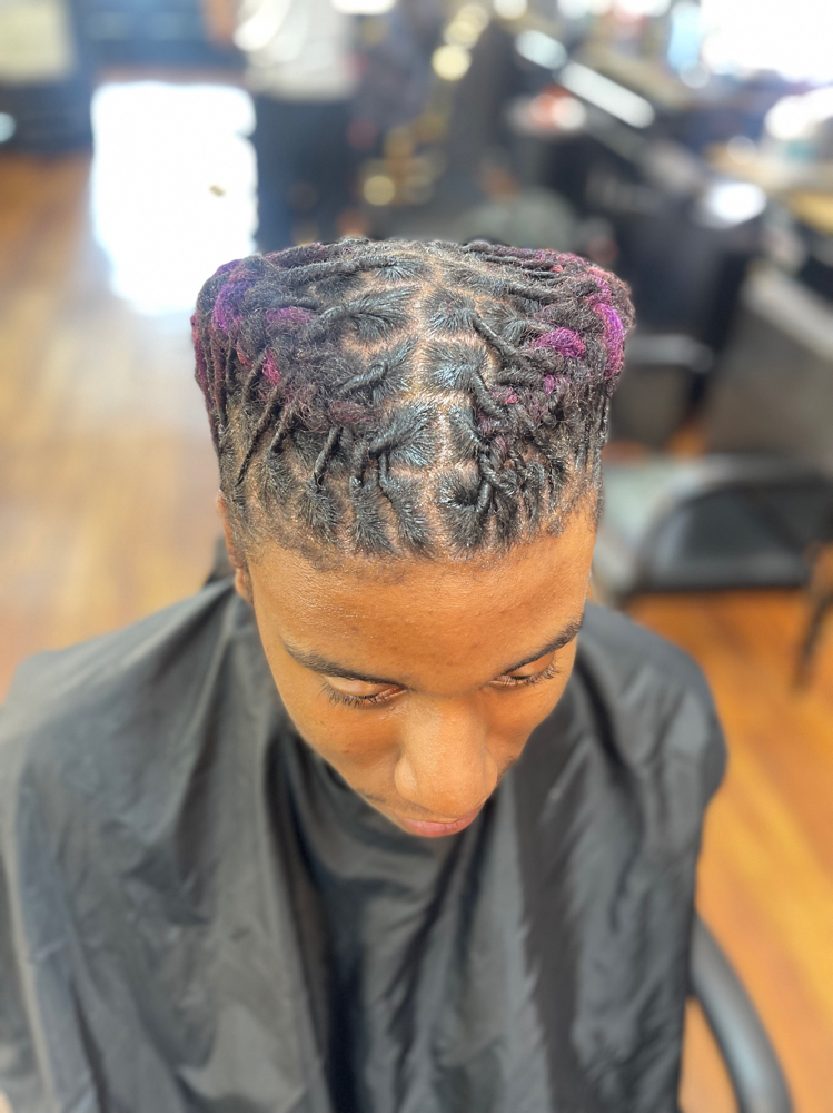 Loc Maintenance w/ Cornrows