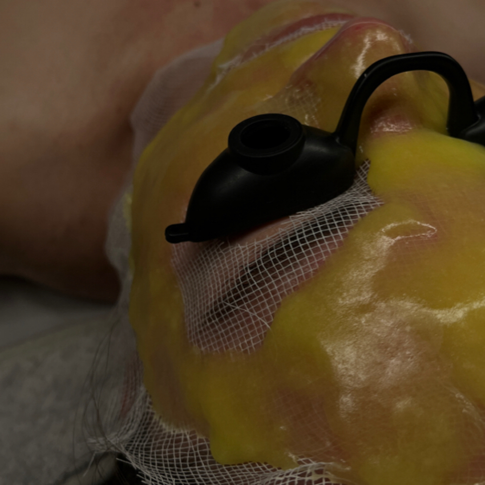 C.F. w/ jelly mask at Bae's Beauty Esthetics in Milan, TN