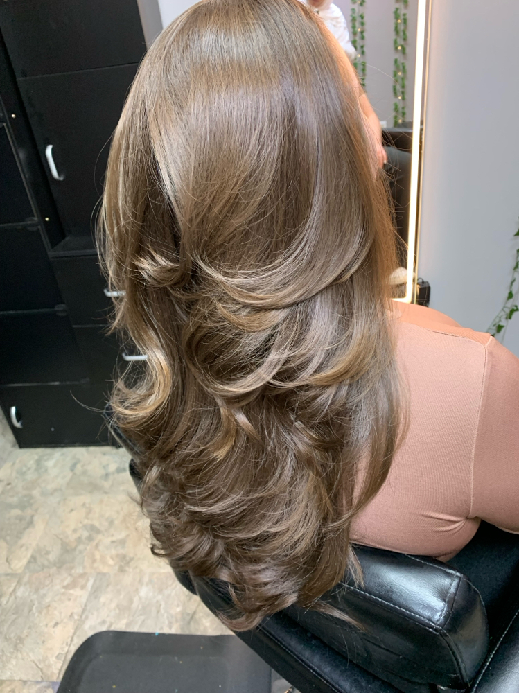 Long Hair Blowout at To Be Crowned By Nina Lynn in Emmaus, PA