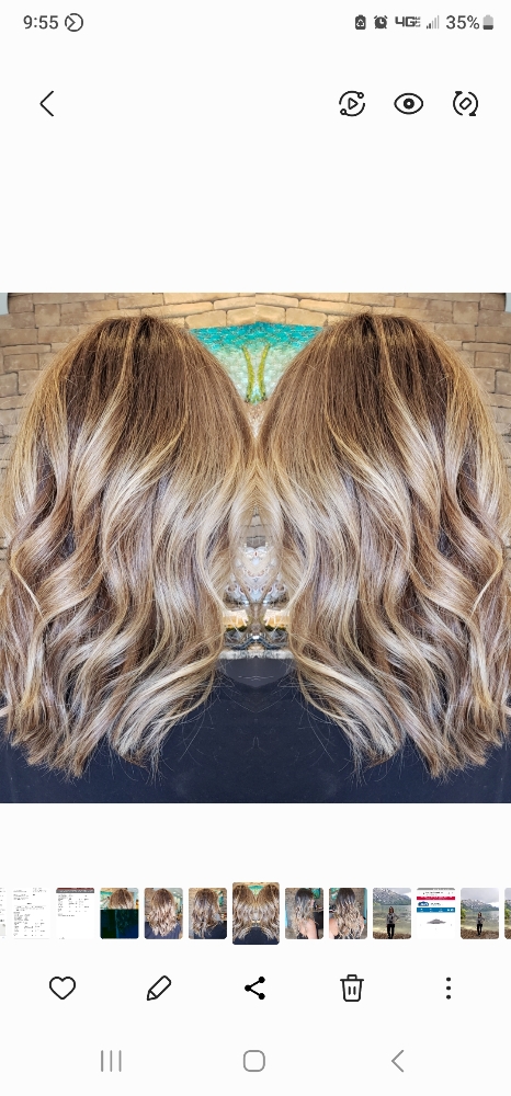 Full Head Highlight And Root Color