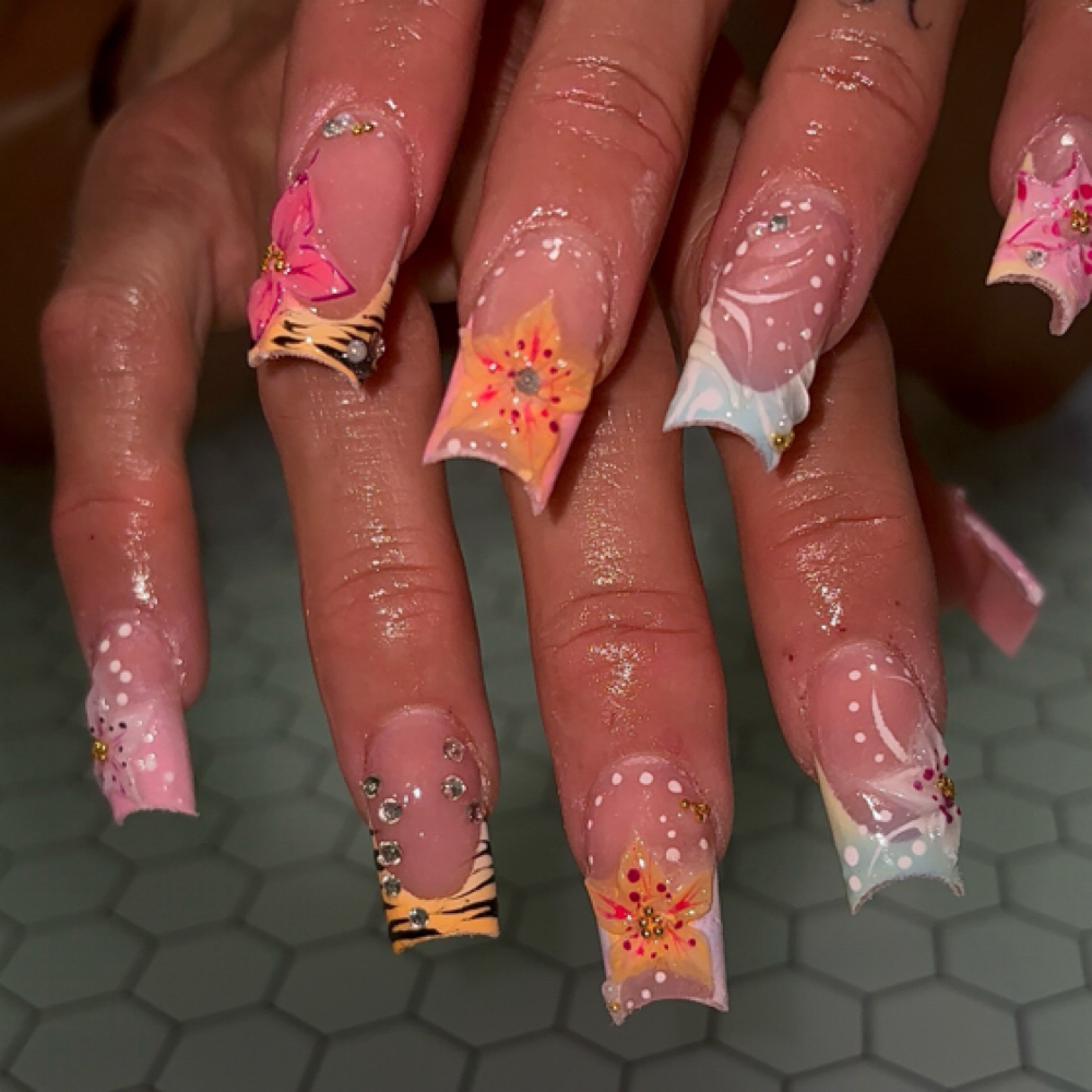 Long Acrylic Set (Price Ranges) at Enhanced By Kelsey in Creve Coeur, IL