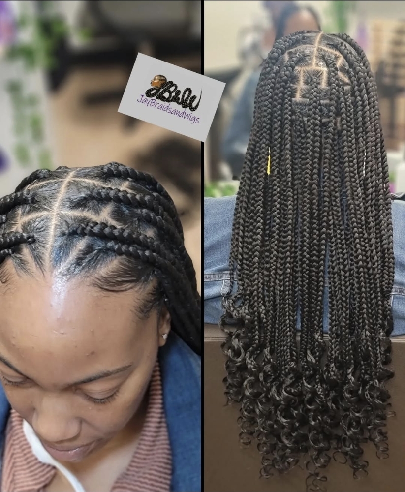 Knotless Braids at Jaybraidsandwigs in Baytown, TX