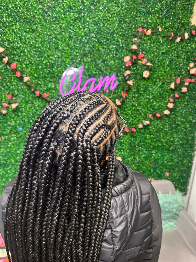 Fulani Stitch w/knotless Braids