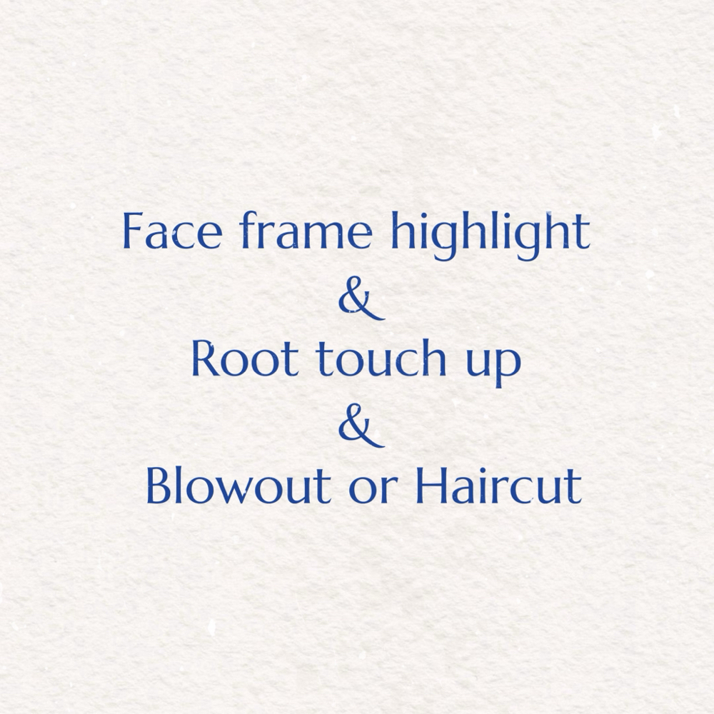 FACE FRAME, TOUCH UP & BLOWOUT at SL8 Hair Salon in Wyndmoor, PA
