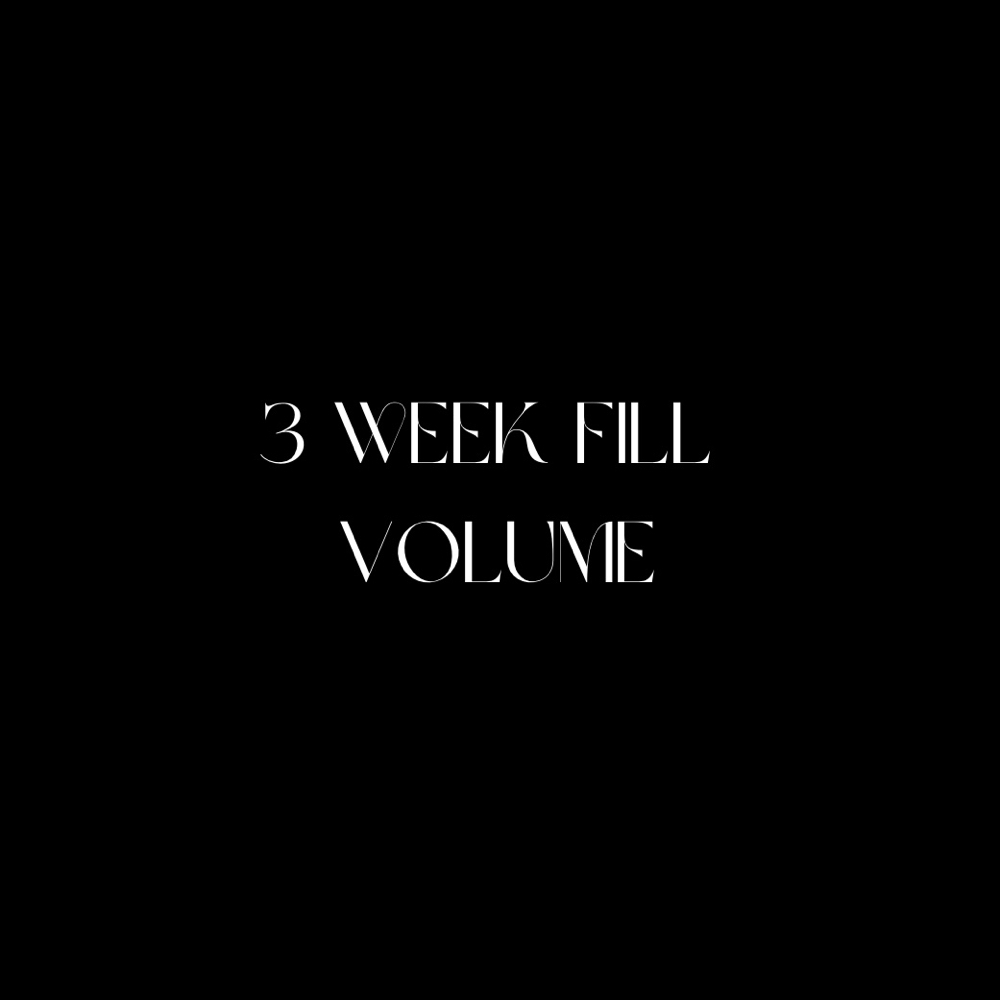 3 Week Fill Volume