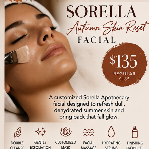 Sorella Autumn Skin Reset Facial at Beauty By Megan Housley in Rogers, AR