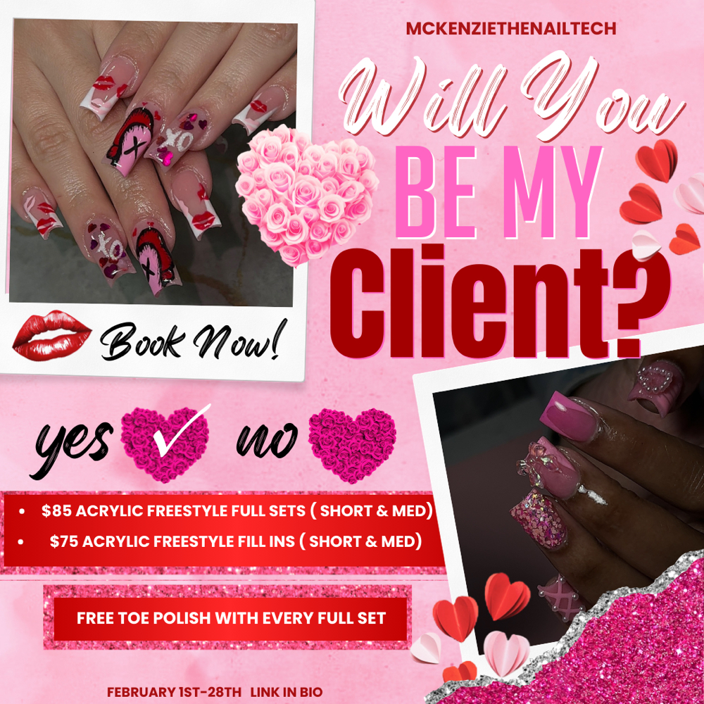 VALENTINES DAY SPECIAL at McKenzie The Nail Tech in Southfield, MI