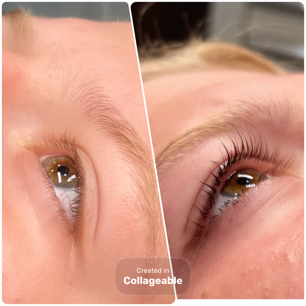 Lash lift and tint